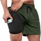 sort de baie compresiv 2 in 1 pentru barbati Ineepor, verde, M - OUTLET