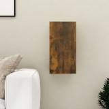 VidaXL Comodă TV, stejar fumuriu, 30,5x30x60 cm, lemn prelucrat