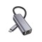Adaptor USB Type-C la Gigabit Ethernet RJ45, TechDelivery, 1000Mbps, Gray