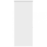 Jaluzea Duș cu Role vidaXL, Caseta Aluminiu, 90x240cm, PEVA Alb, Impermeabilă, Siguranță Copii