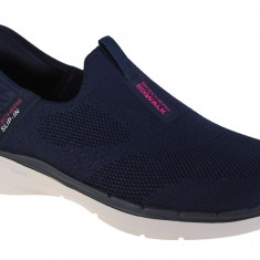 Pantofi pentru adidași Skechers Slip-Ins: GO WALK 6 - Fabulous View 124569-NVY albastru marin