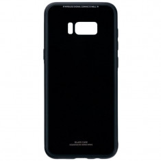 Husa Glass Case, Samsung S8 Plus, Negru foto