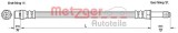 Conducta / cablu frana MERCEDES SPRINTER 5-t platou / sasiu (906) (2006 - 2016) METZGER 4110280