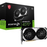 Placa video MSI GeForce&reg; RTX&trade; 4070Ti Ventus 2X 12G OC, PCIe 4.0, GDDR6X, 192 bit, DisplayPort, HDMI, Dual Fan