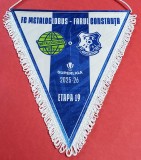 Fanion de protocol-oficial - meci fotbal METALOGLOBUS Bucuresti - FARUL CONSTANTA (sezonul 2025-2026 - etapa 19)