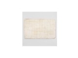 Covoras Decorativ din Imitatie de Blana Ecru cu Dungi Dots 150 x 100, Oem
