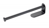 Suport auto-addeziv pentru rola servetele, Wenko, Nio, 27.5 x 4.5 x 7 cm, aluminiu, negru