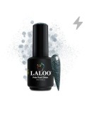 Lac gel Pride Flash Glitter 10 Silver Black Laloo 15ml