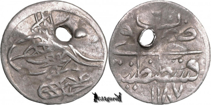 1778 (1187AH 6), AR Para - Abdul-Hamid I - Constantinopol - Imperiul Otoman