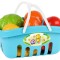 Set de fructe in cos de picnic albastru, Technok, (5354), 17 piese