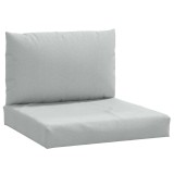 Cumpara ieftin Perne de paleti, 2 buc., melanj gri deschis, material textil