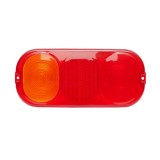 Dispersor lampa stop spate pentru JCB, OEM 700-50024, lentila rosie cu segment portocaliu