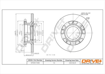 Dr!ve+ DP1010.11.1618 Disc frana foto