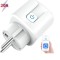 Priza inteligenta WiFi,20 Ah, Monitorizare consum energie, conectare Alexa si Google Assistant, Alb