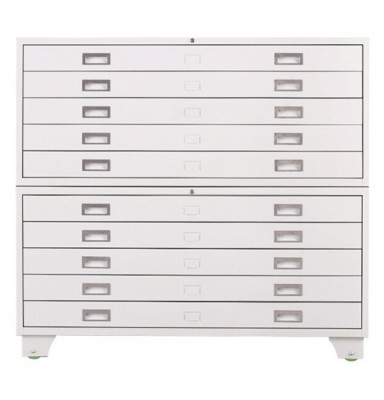 Dulap metalic pt. Desene, Harti A1 cu 10 sertare, 1000x700x1190 mm (LxlxH), Asamblat, PLUS foto