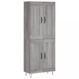 Cumpara ieftin Dulap inalt, gri sonoma, 69,5x34x180 cm, lemn compozit