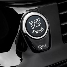 Capac Buton Start Stop pentru BMW Seria F - cu functia Start - Stop - Negru