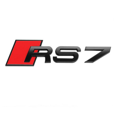 Emblema RS7 Audi Sline, negru foto
