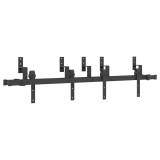 Cumpara ieftin Set feronerie pentru usi glisante, negru, 152,5 cm, otel