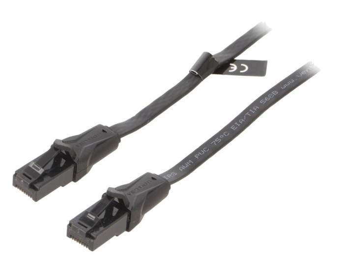Cablu Patch U/UTP Cat6 Negru 2m