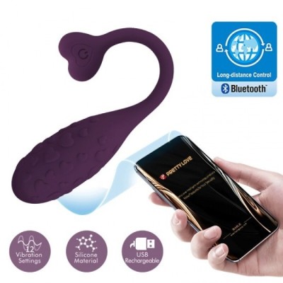 PRETTY LOVE - FISHERMAN APP CONTROLLED VIBRATING EGG LILA foto