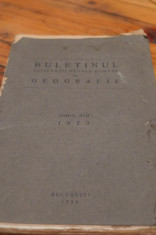 Buletinul Societatii Regale Romane de Geografie Tomul XLII 1923 foto