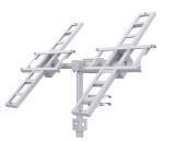 Suport dublu pentru panouri solare 2x VIGI 90W, din otel galvanizat, unghi de reglare manual: 5 55 , stalp compatibil: O80-160 mm, greutate: 20kg.