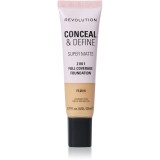 Makeup Revolution Conceal &amp; Define machiaj cu efect matifiant culoare F7.2NW 23 ml