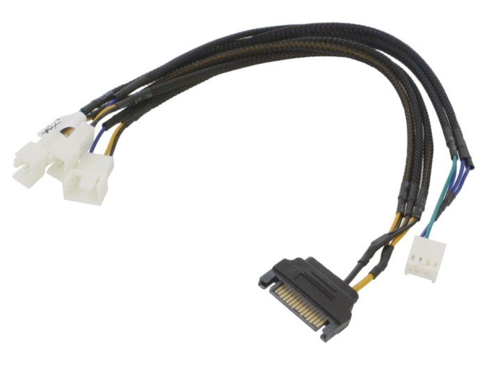 Cablu alimentare ventilatoare SATA power 0,3m