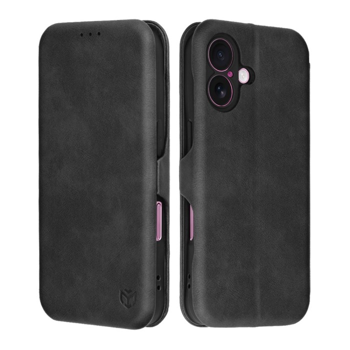 Husa 360&Atilde;&sbquo;&Acirc;&deg; iPhone 16 Plus Techsuit Safe Wallet Plus, negru