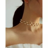 Cumpara ieftin Colier Stil Choker cu Perle - 25510