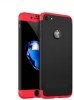 Husa iPhone 8 360&deg; MyStyle 3in1 Negru/Rosu, Protectie Completa: Soc, Praf, Zgarieturi, Carcasa Plastic