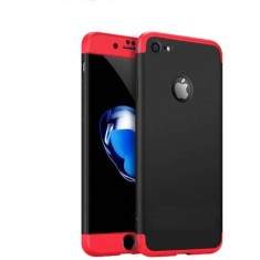 Husa Apple iPhone 7, MyStyle, 360&deg; 3in1 Negru-Rosu