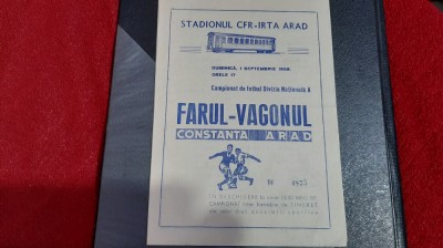 program VAGONUL ARAD - FARUL CONSTANTA foto