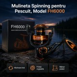 Mulineta Spinning pentru Pescuit, Model FH6000