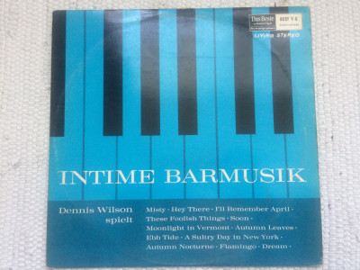 Dennis Wilson Quartett Intime Barmusik disc vinyl lp muzica jazz pian RCA VG+ foto