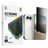 Folie de protectie Ecran Privacy Lito D+ Max Strong pentru Apple iPhone Duo, Sticla Securizata, Full Glue