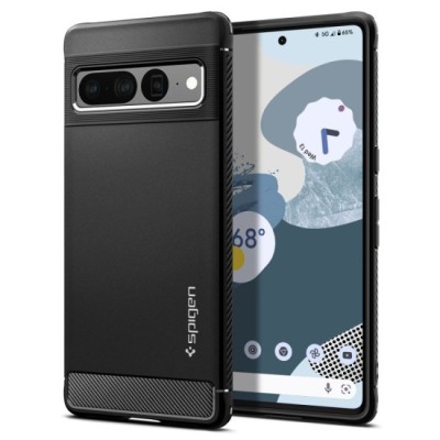 Husa pentru iPhone 16 Pro - Spigen Rugged Armor MagSafe - Matte Black foto