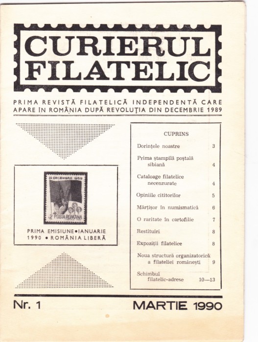 AS - CURIERUL FILATELIC 1990
