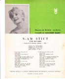 AMS - PARTITURA - N-AM STIUT, MUZICA: MISU IANCU, VERSURI: ALEXANDRU MANDY