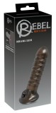 Manșon pentru penis cu buclă cu canelur Penis Sleeve 18cm, REBEL Men&#039;s Gear