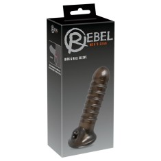 Manșon pentru penis cu buclă cu canelur Penis Sleeve 18cm