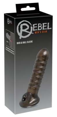 Manșon pentru penis cu buclă cu canelur Penis Sleeve 18cm foto