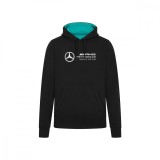 Mercedes AMG Petronas hanorac de bărbați cu glugă Logo black F1 Team 2024 - XXL