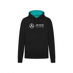 Mercedes AMG Petronas hanorac de bărbați cu glugă Logo black F1 Team 2024 - XXL
