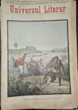 Revista Universul Literar 1897, nr. 6: V&acirc;nătoare Hipopotami Africa, 8 Pagini, Format Mare