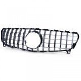 Grila sport neagra lucioasa cu crom, potrivita pentru Mercedes W176 Facelift 15-18 Performance AutoTuning