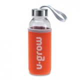 Sticla 300ml cu husa termoizolanta, orange, U-Grow