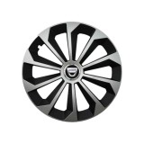 Set 4 Capace Roti 15 inchi (R15) Fame Gri-Negru, Compatibile Cu Dacia, Autohelix MSA