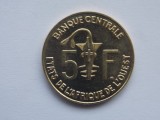 5 FRANCS 2004 STATELE AFRICANE DE VEST-AUNC, Africa
